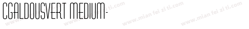 CgAldousVert Medium字体转换
